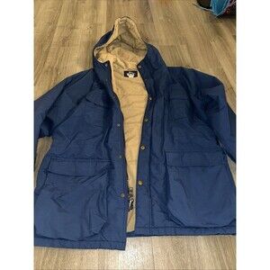 Vintage Woolrich Coat Men Large BlueFull Zip Snap Parka Insulated Jacke in USA.